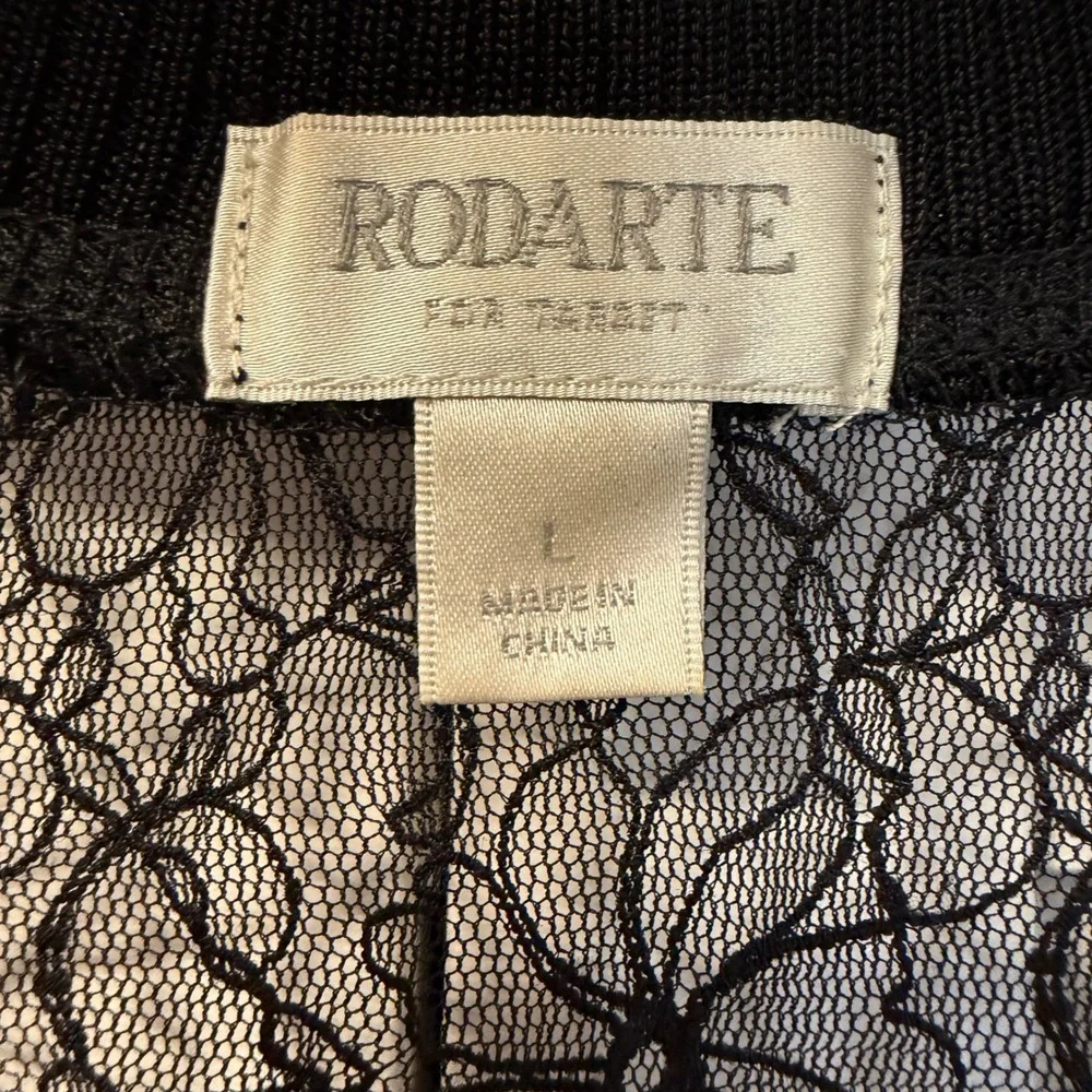 Rodarte For Target‎ Lace Cardigan Sheer Button Front Lightweight Women L